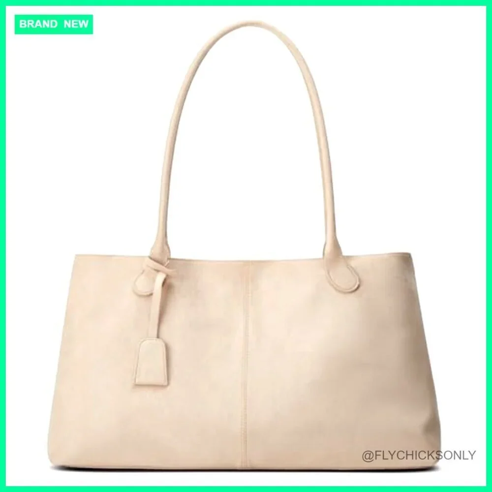 Large Capacity Faux Suede Hobo Shoulder Bag Tote Purse Satchel